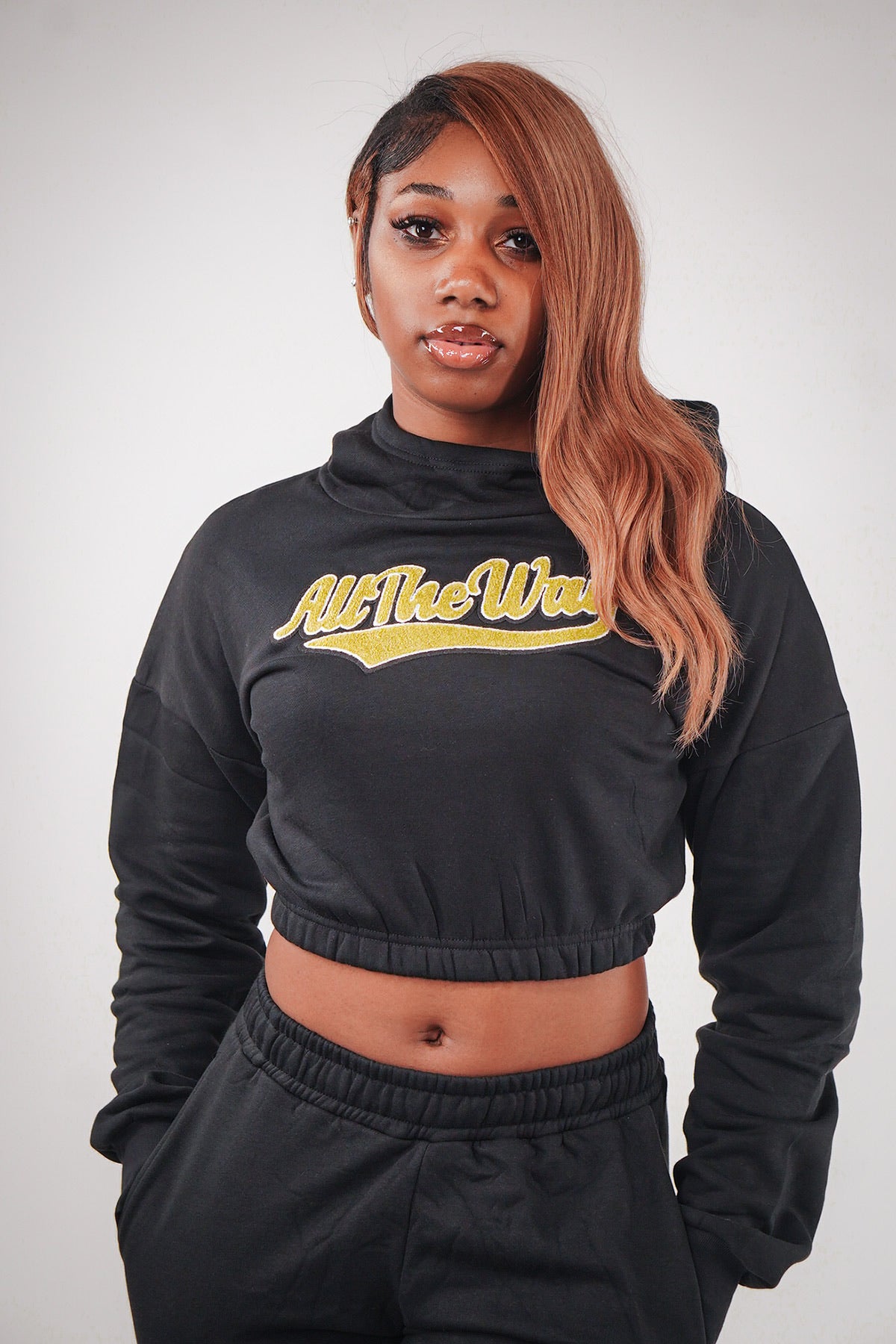 Black ATW Lady Jogger set